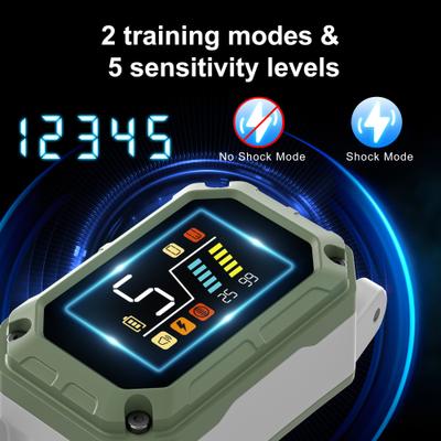 Show full view: PATPET Waterproof Smart Anti-Bark Dog Collar, Green slide 2 of 9