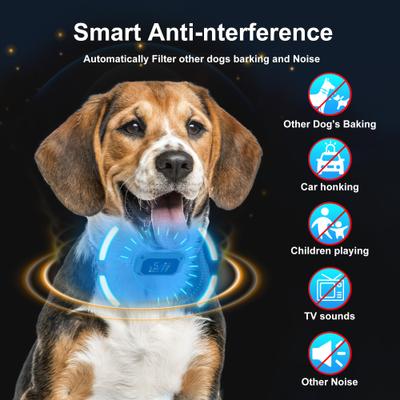 Show full view: PATPET Waterproof Smart Anti-Bark Dog Collar, Green slide 3 of 9