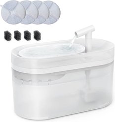 PATPET WF05 Automatic Dog & Cat Water Fountain, White
