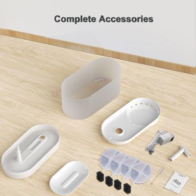 Show full view: PATPET WF05 Automatic Dog & Cat Water Fountain, White slide 7 of 8