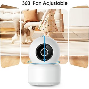 PATPET WIFI Monitoring Auto Focus Camera, White