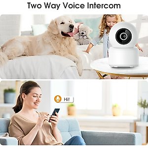 PATPET WIFI Monitoring Auto Focus Camera, White