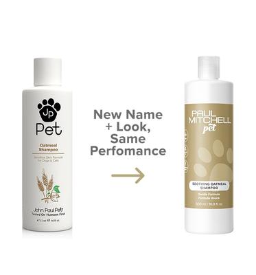 Show full view: Paul Mitchell Pet Soothing Oatmeal Dog, Cat & Small Pet Shampoo, 16.9-fl oz bottle slide 2 of 8
