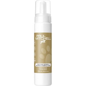 Paul Mitchell Pet Soothing Oatmeal No-Rinse Dog, Cat & Small Pet Shampoo Foam, 8.5-fl oz bottle