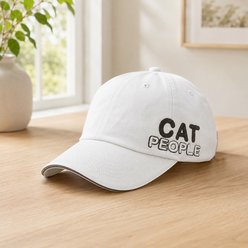 Pavilion Cat People Side Adjustable Hat, White slide 2 of 5