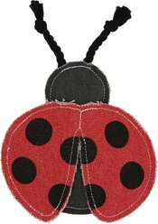 Pavilion Lucky Dog Ladybug Rope Plush Dog Toy, Red/Black, 9-in