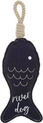 Pavilion River Dog Rope Plush Dog Toy, Blue, 14.5-in