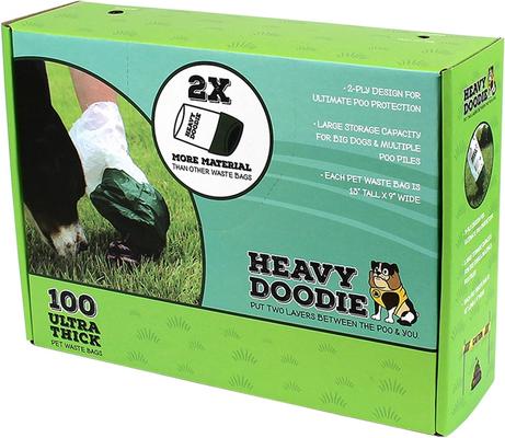 Show full view: PAW Heavy Doodie Premium 2 Ply Dog Waste Bag Dispenser Box, 100 count slide 5 of 5