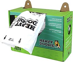 PAW Heavy Doodie Premium 2 Ply Dog Waste Bag Dispenser Box, 200 count