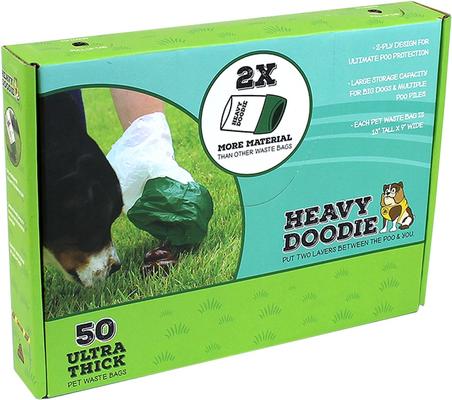 Show full view: PAW Heavy Doodie Premium 2 Ply Dog Waste Bag Dispenser Box, 50 count slide 4 of 6