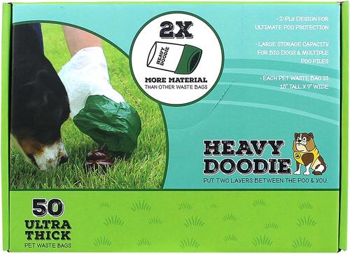 Show full view: PAW Heavy Doodie Premium 2 Ply Dog Waste Bag Dispenser Box, 50 count slide 3 of 6