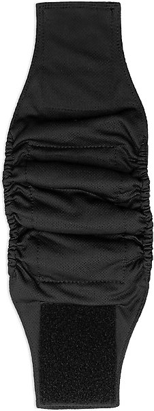 Show full view: Paw Inspired Belly Band Male Dog Wrap Washable, Black, Black Lining, X-Small, 3 count slide 5 of 9