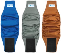 Paw Inspired Belly Band Male Dog Wrap Washable, Black Lining, X-Small, 3 count