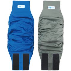 Paw Inspired Belly Band Male Dog Wrap Washable, Variety Pack, Black Lining, Large, 2 count