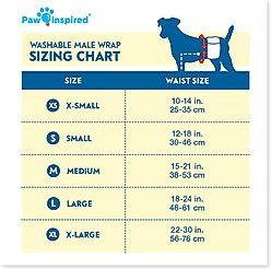 Paw Inspired Belly Band Male Dog Wrap Washable, Variety Pack, Black Lining, Large, 2 count slide 2 of 7