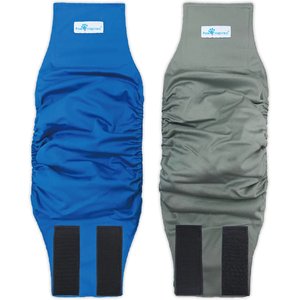 Paw Inspired Belly Band Male Dog Wrap Washable, Variety Pack, Black Lining, X-Large, 2 count