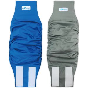 Paw Inspired Belly Band Male Dog Wrap Washable, Variety Pack, White Lining, X-Large, 2 count