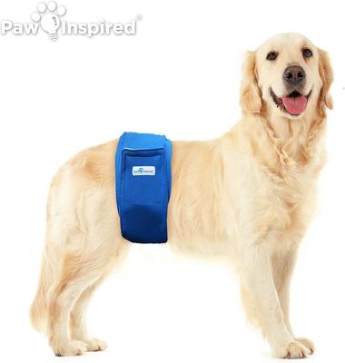 Show full view: Paw Inspired Belly Band Male Dog Wrap Washable, Variety Pack, White Lining, X-Large, 2 count slide 4 of 9