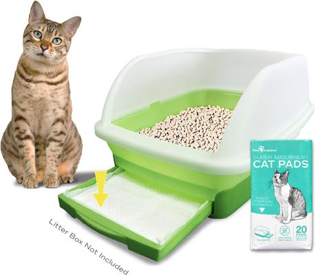 Show full view: Paw Inspired Cat Litter Pads, 20 count, Teal slide 3 of 6