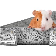 Paw Inspired Critter Box Washable Fleece Guinea Pig Cage Liner & Bedding with Raised Sides, C&C 2x3, 1 count