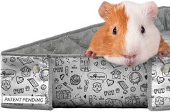 Paw Inspired Critter Box Washable Fleece Guinea Pig Cage Liner & Bedding with Raised Sides, C&C 2x4, 1 count