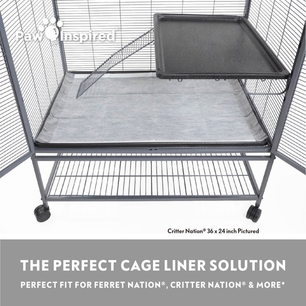 Paw Inspired Disposable Ferret Nation Cage Liners