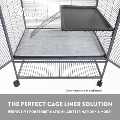 Show full view: Paw Inspired Disposable Ferret Nation Cage Liners, 34 x 24-in, 12 count slide 4 of 6