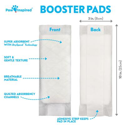 Show full view: Paw Inspired Dog Diaper Pad Liners, 30 count slide 2 of 9