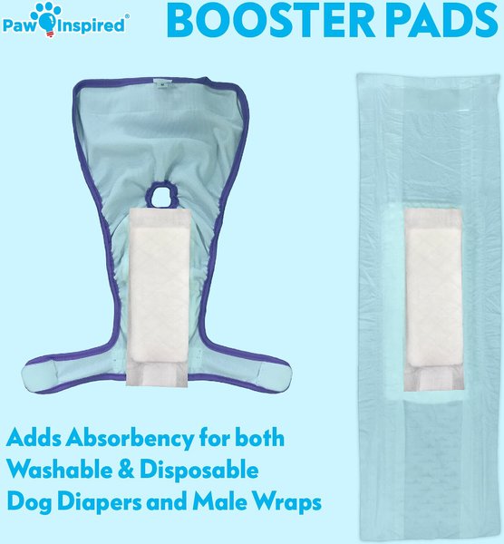 Show full view: Paw Inspired Dog Diaper Pad Liners, 30 count slide 3 of 9