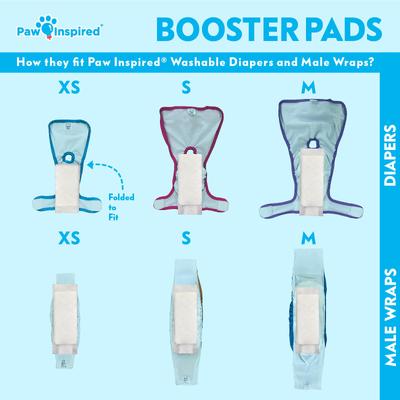 Show full view: Paw Inspired Dog Diaper Pad Liners, 30 count slide 5 of 9