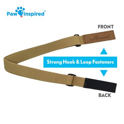 Show full view: Paw Inspired Dog Diaper Suspenders, Brown, Small/Medium slide 5 of 9