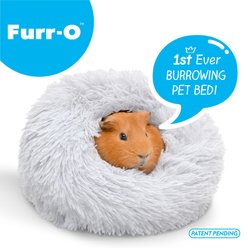 Paw Inspired Furr-O Burrowing Guinea Pig & Small Pet Bed, Light Gray slide 2 of 6