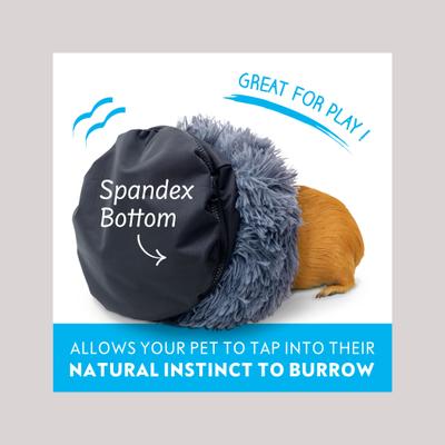 Show full view: Paw Inspired Furr-O Burrowing Guinea Pig & Small Pet Bed, Light Gray slide 3 of 8