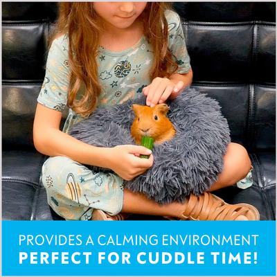 Show full view: Paw Inspired Furr-O Burrowing Guinea Pig & Small Pet Bed, Light Gray slide 4 of 8