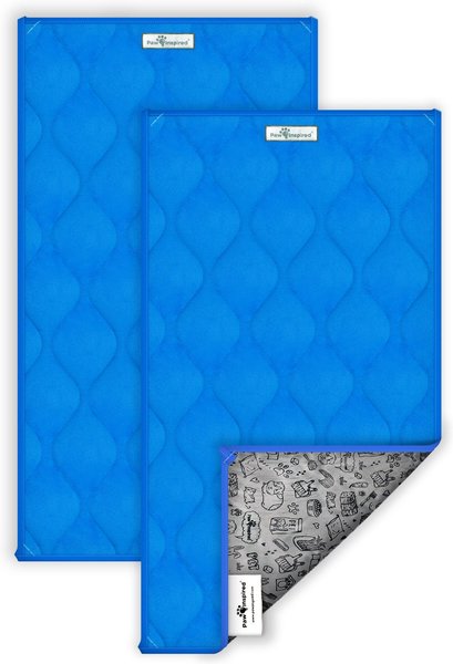 Image showcasing PAW INSPIRED Guinea Pig Fleece Cage Liners & Bedding, 2 count, Blue ...
