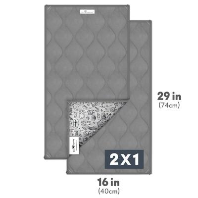 Show full view: Paw Inspired Guinea Pig Fleece Cage Liners & Bedding, 2 count, Gray slide 4 of 8