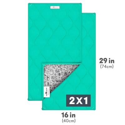 Show full view: Paw Inspired Guinea Pig Fleece Cage Liners & Bedding, 2 count, Green slide 4 of 8