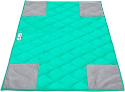 Paw Inspired PopCorner Washable Fleece Guinea Pig Cage Liner, C&C 2x3, Green