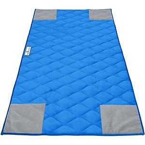 Paw Inspired PopCorner Washable Fleece Guinea Pig Cage Liner, C&C 2x4, Blue