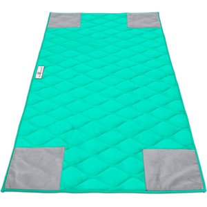 Paw Inspired PopCorner Washable Fleece Guinea Pig Cage Liner, C&C 2x4, Green