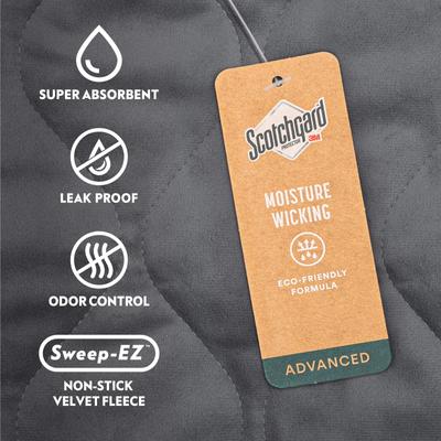 Show full view: Paw Inspired PopCorner Washable Fleece Guinea Pig Cage Liner, Midwest, Blue slide 3 of 8