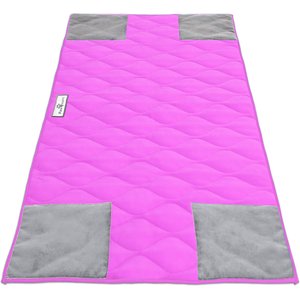 Paw Inspired PopCorner Washable Fleece Guinea Pig Cage Liner, Midwest, Pink