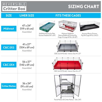 Show full view: Paw Inspired Reversible with Raised Sides Critter Box Fleece Small Pet Cage Liner, Gray/Pink slide 4 of 7