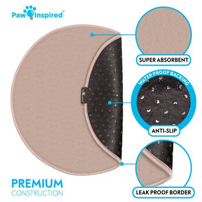 Show full view: Paw Inspired Round Whelping Washable Dog Pee Pads, 2 count, 17-in slide 5 of 9