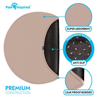 Show full view: Paw Inspired Round Whelping Washable Dog Pee Pads, 2 count, 48-in slide 4 of 8