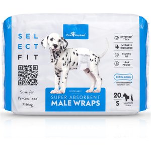 CuteBone Reusable Female Dog Diapers with Skirts, 3 count