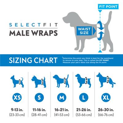 Show full view: Paw Inspired Select Fit Disposable Belly Band Male Dog Wraps, Small slide 2 of 8