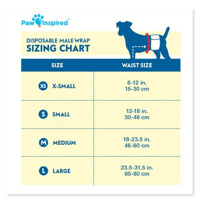 Show full view: Paw Inspired Ultra Protection Disposable Belly Band Male Dog Wraps, Medium slide 2 of 8