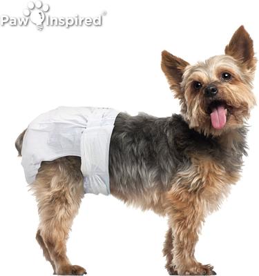 Show full view: Paw Inspired Ultra Protection Disposable Female Dog Diapers, X-Small: 12 to 17-in waist, 32 count slide 4 of 11