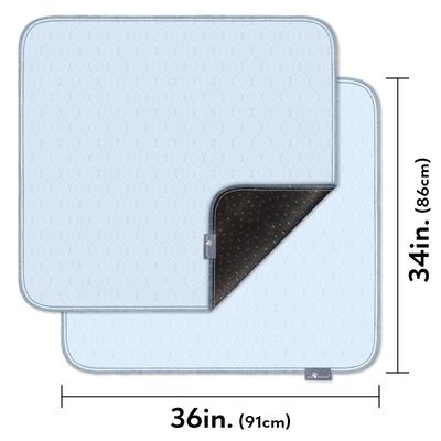 Show full view: Paw Inspired Washable Dog Pee Pads, 2 count, 34-in x 36-in slide 2 of 8